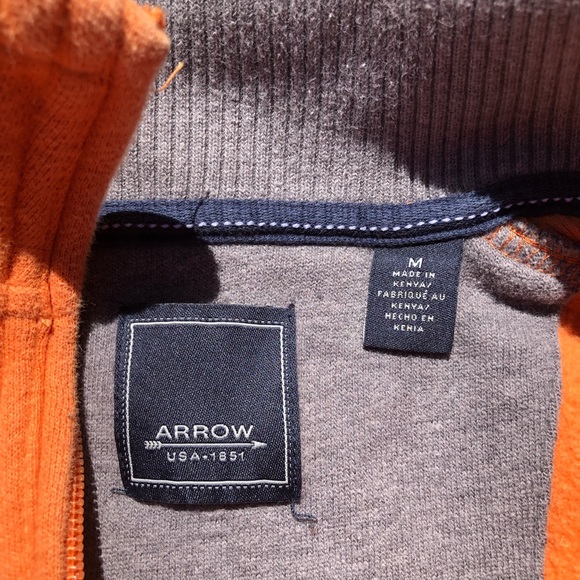 Arrow Men’s Sweatshirt Pullover Medium - Picture 2 of 3